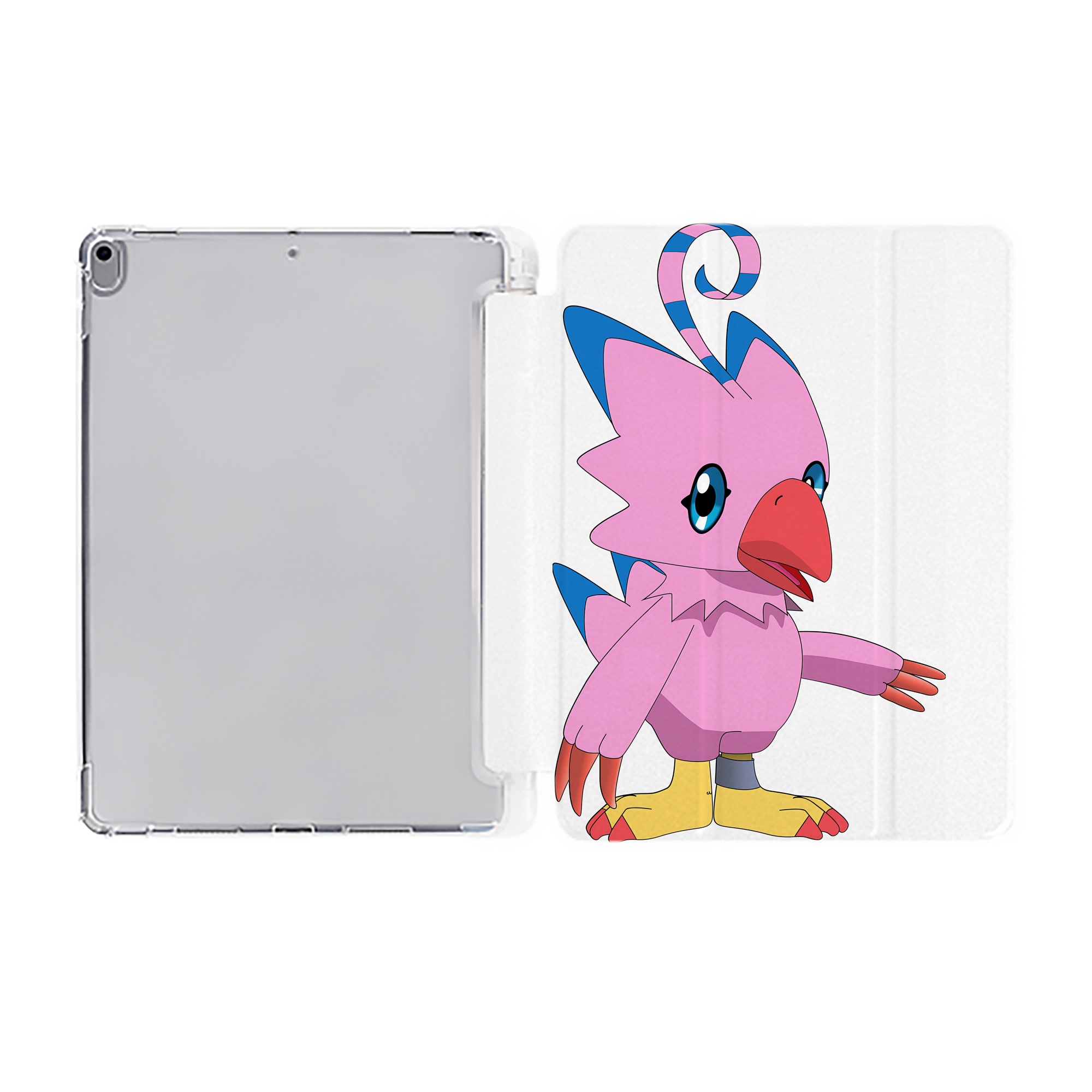 （画像用） Digimon デジタルモンスター/デジモン IPad ケース ペン収納付き 三つ折りスタンド PUレザー×シリコン 対応機種9.5/10.5/10.9インチ